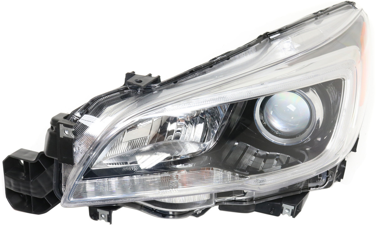 Fits 15-17 SUB LEGACY, OUTBACK LEFT DRIVER HEADLIGHT ASSM Halogen Black Interior