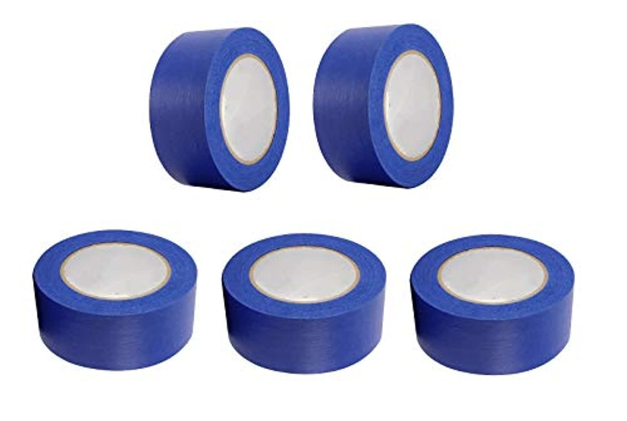 5 Rolls No Residue Blue Masking Tape 2" x 60 yds (48mm x 180')