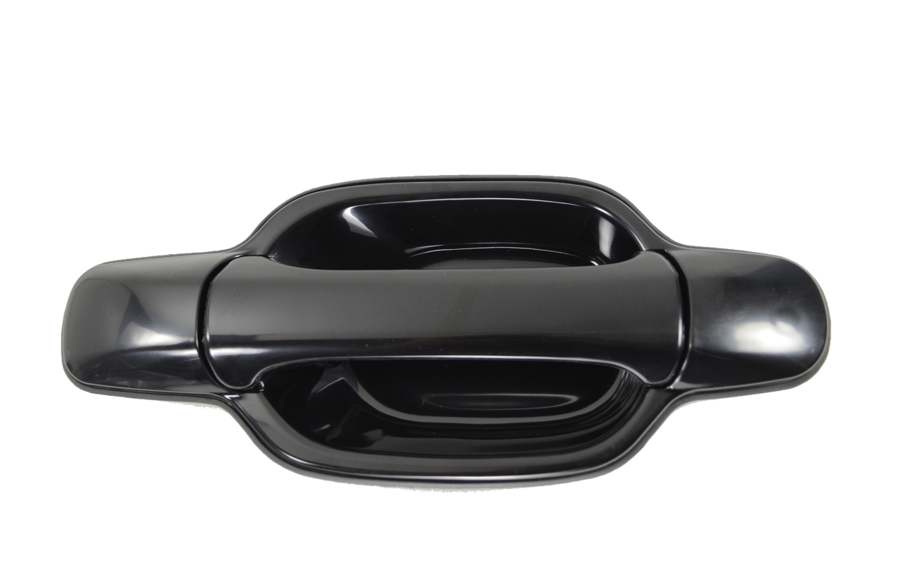 Compatible with 04-12 Chevrolet Colorado Crew Cab Driver Side Rear Outside Door Handle Paint To Match Black