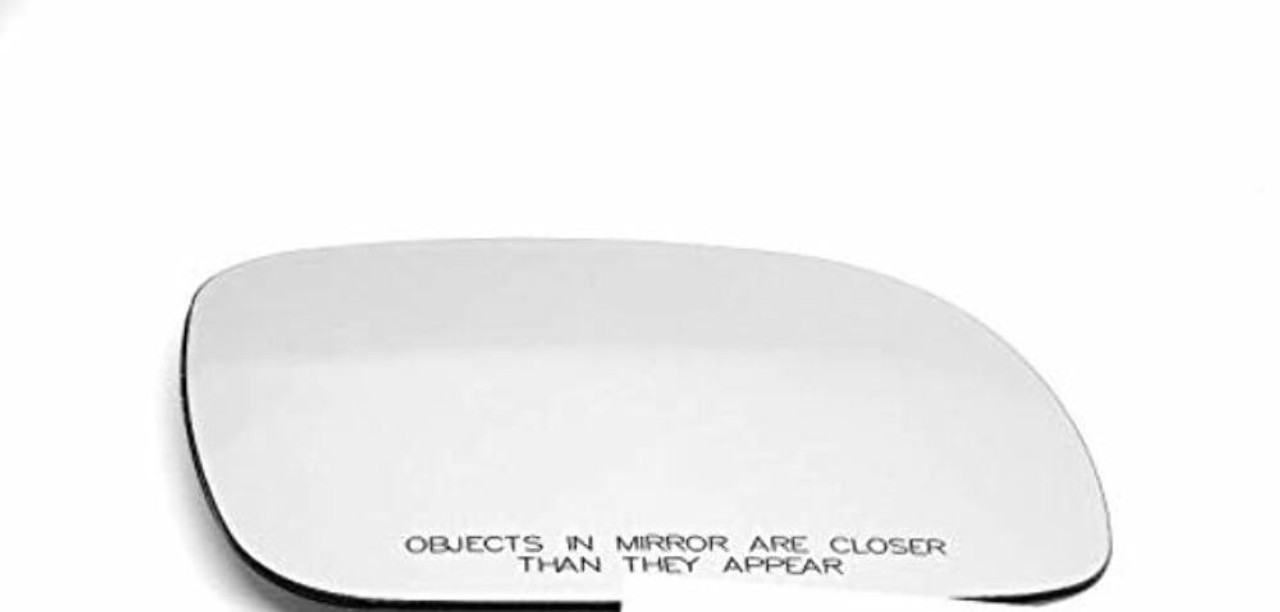 Fits 96-07 Chry Town & Country, Caravan, Grand Caravan, 00-03 Voyager, 96-00 Ply Grand Voyager, Right Passenger Convex Mirror Glass Lens w/Adhesive USA Non Heated