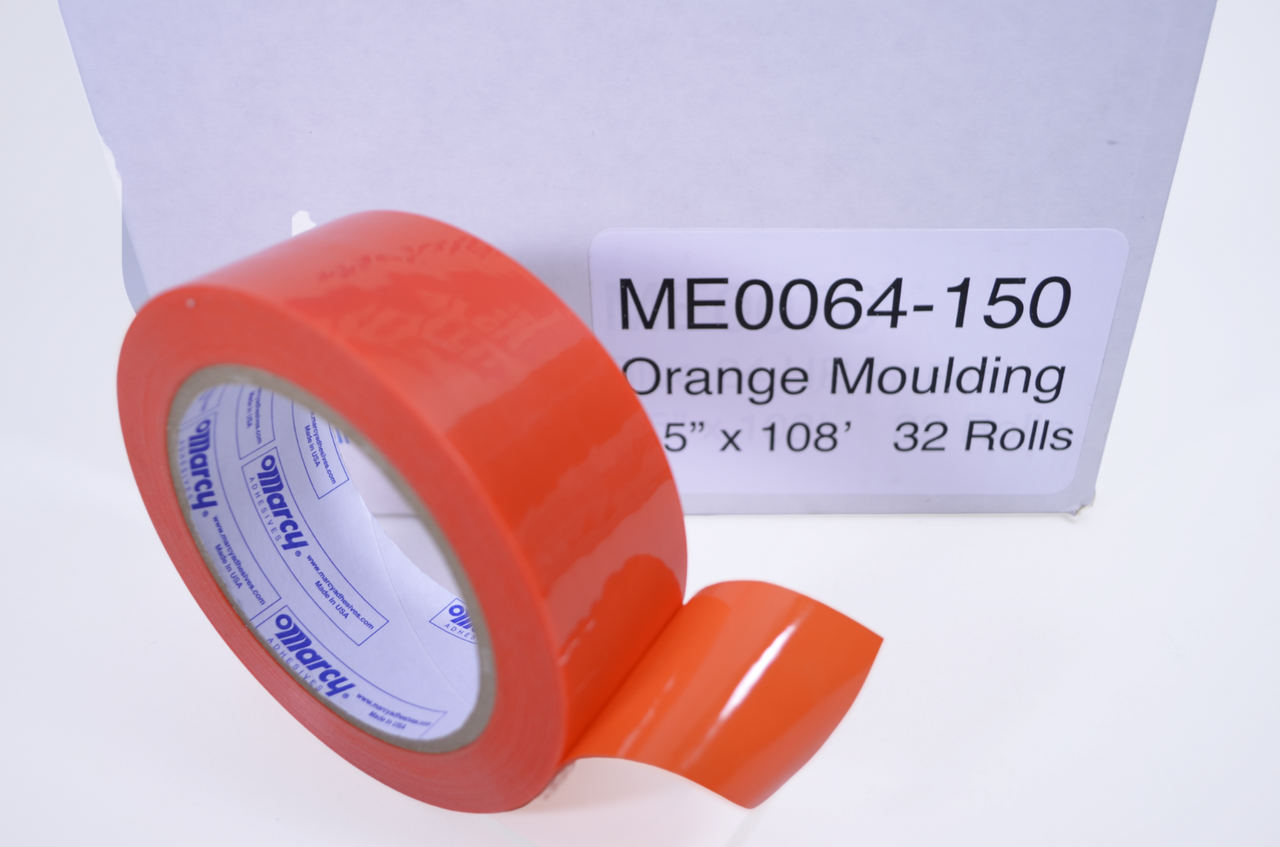 1 Roll Auto Glass Securing Tape - All Weather, No Residue - 1.5" x 108' Orange