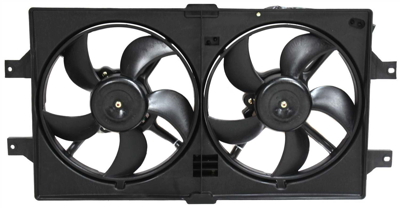 CONCORDE/INTREPID 98-04/LHS 99-01 RADIATOR FAN ASSEMBLY, Dual Fan, Stamped NMC/NMD/NMS