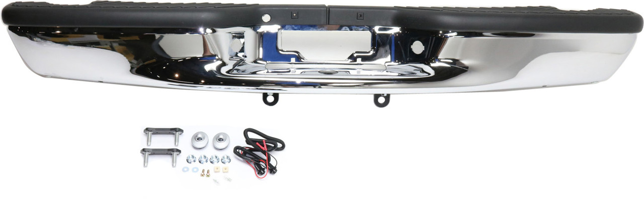 F-150 97-03/F-150 HERITAGE 04-04 STEP BUMPER, FACE BAR AND PAD, w/ Pad Provision, w/o Mounting Bracket, Chrome, Flareside