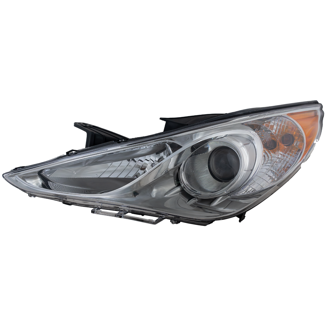 SONATA 11-14 HEAD LAMP LH, Assembly, Halogen, Type 2, Chrome Interior, (Exc. Hybrid Model)