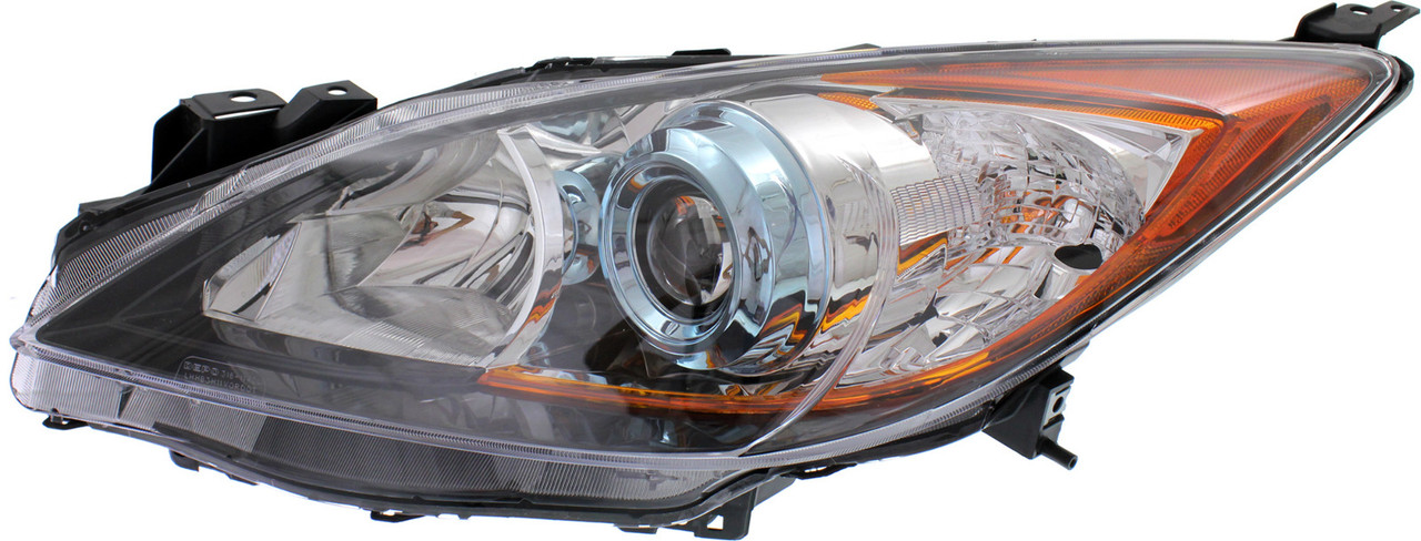 MAZDA 3 12-13 HEAD LAMP LH, Lens and Housing, Halogen, 6 Speed Trans, Hatchback/Sedan - CAPA