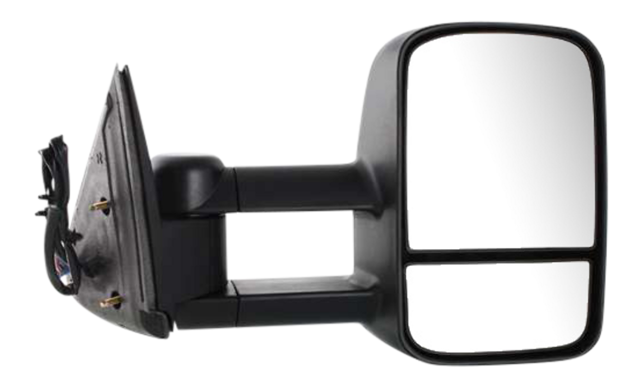 SILVERADO/SIERRA 03-06 TOWING MIRROR RH, Power, Manual Folding, Heated, Textured, w/o Signal Light, Includes 2007 Classic