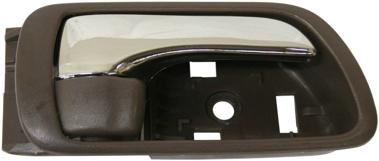 CAMRY 02-06 FRONT INTERIOR DOOR HANDLE RH, Brown Bezel, With Chrome Lever, Japan/USA Built Vehicle, (=REAR)