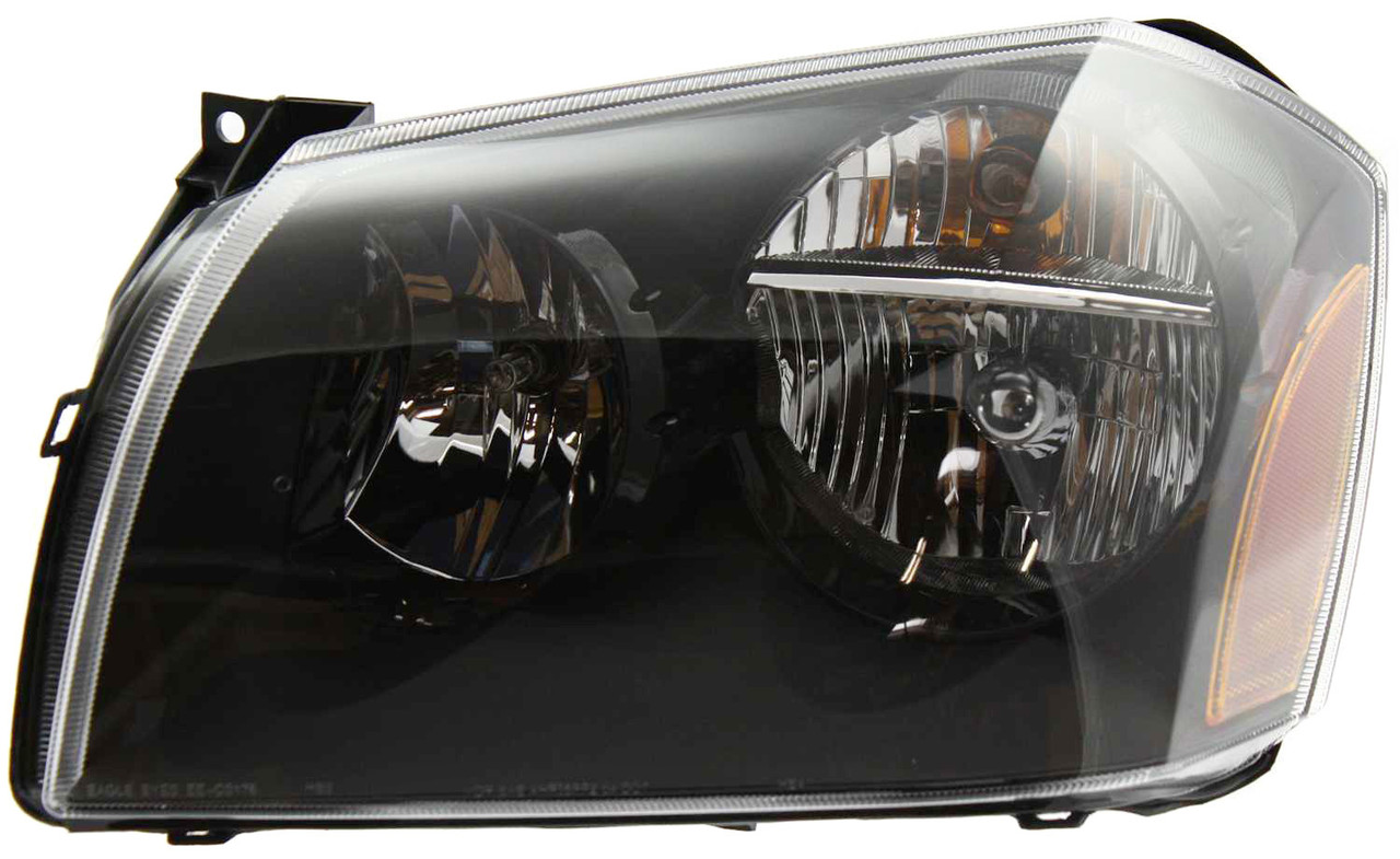 MAGNUM 05-07 HEAD LAMP LH, Assembly, Halogen, Black Interior