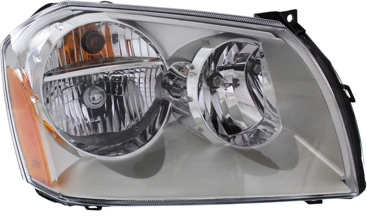 MAGNUM 05-07 HEAD LAMP RH Assembly, Halogen, Chrome Bezel