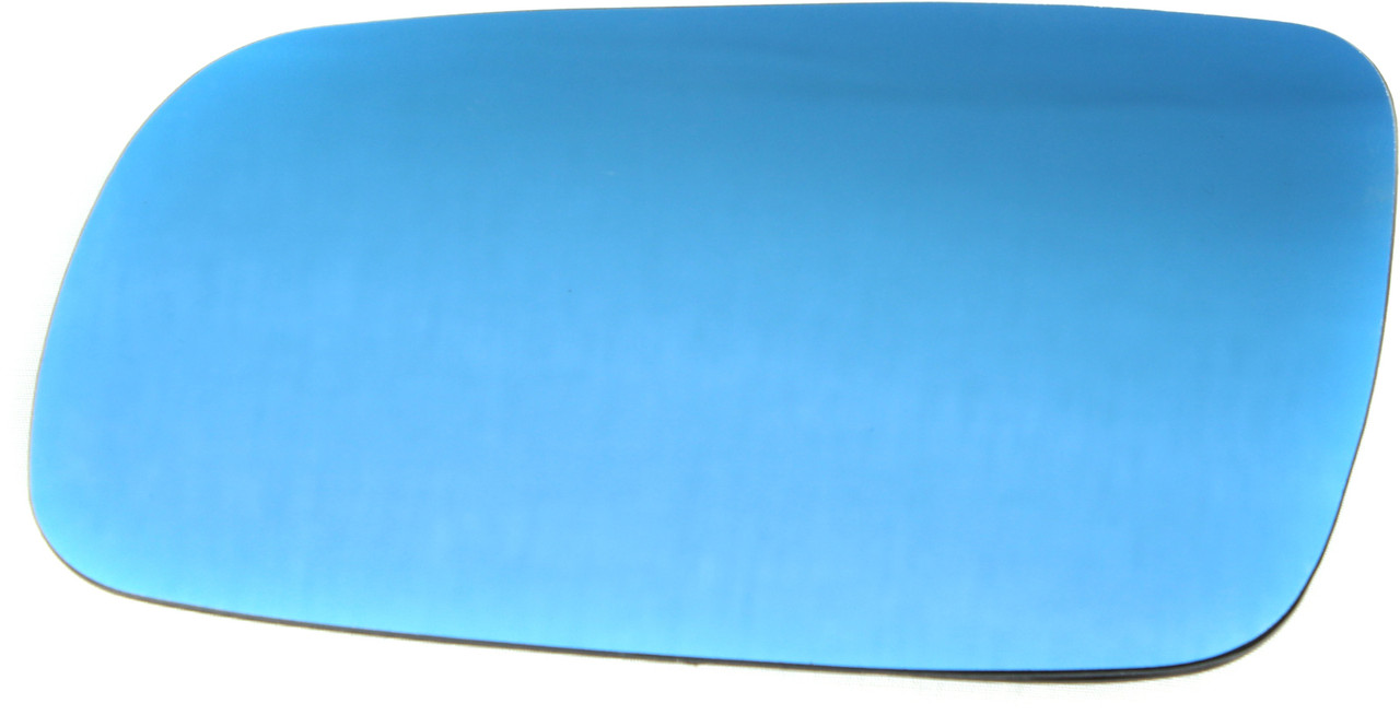 GOLF/GTI 99-07/JETTA 99-05 MIRROR GLASS LH, Heated, w/ Backing Plate, Blue Glass