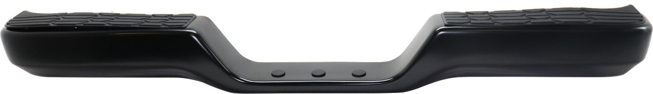 TOYOTA PICKUP 89-95 STEP BUMPER, FACE BAR AND PAD, w/ Pad Provision, w/o Mounting Bracket, Powdercoated Black, All Cab Types, USA Built, Deluxe Level Trim