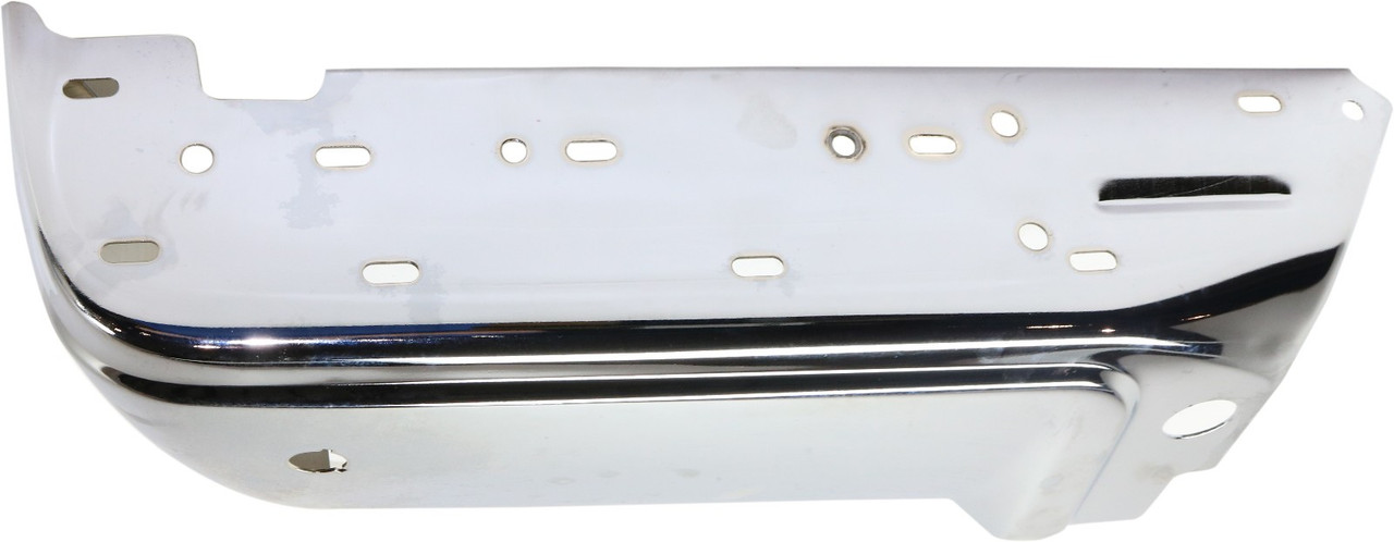 F-SERIES SUPER DUTY 08-16 STEP BUMPER, FACE BAR ONLY, w/o Pad, w/ Pad Provision, w/o Mounting Bracket LH, Chrome, w/ Rear Object Sensor Holes