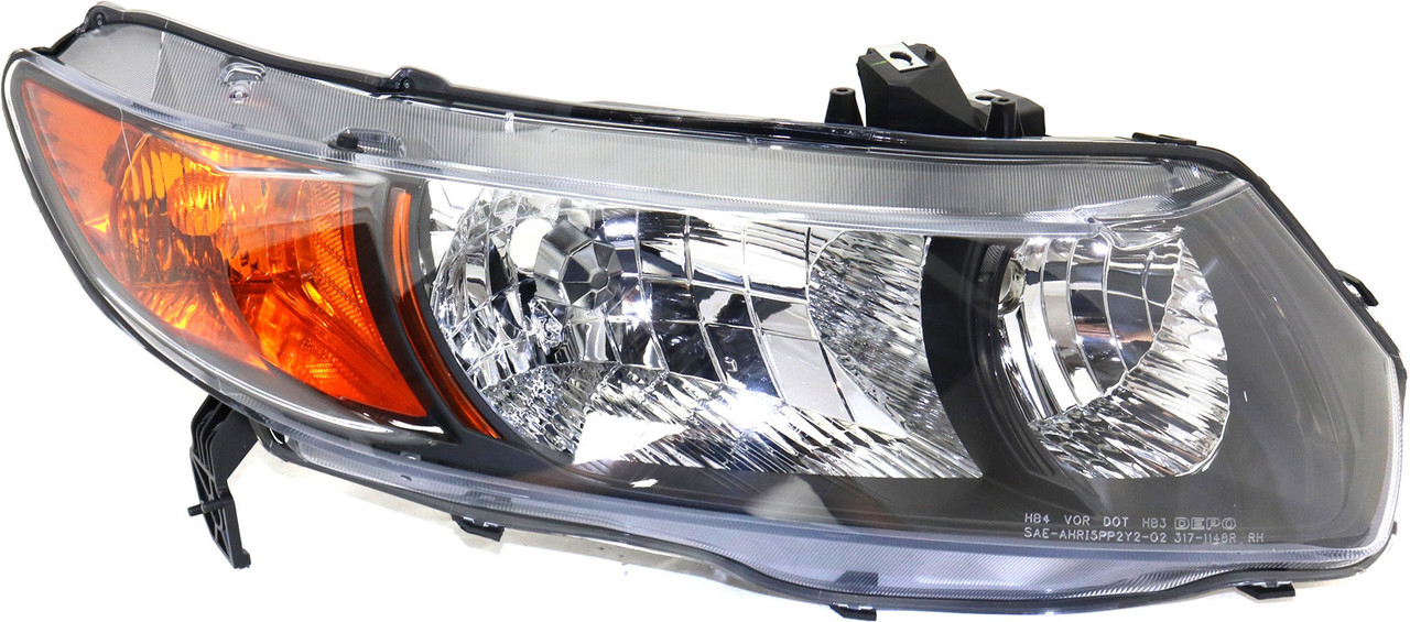 CIVIC 06-07 HEAD LAMP RH, Lens and Housing, Halogen, Auto/(5 Speed, Manual) Trans, Coupe