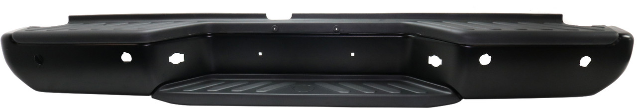 FRONTIER 13-21 STEP BUMPER, FACE BAR AND PAD, w/ Pad Provision, w/ Mounting Bracket, Powdercoated Black, w/ Rear Object Sensor Holes, w/o Midnight Special Edition