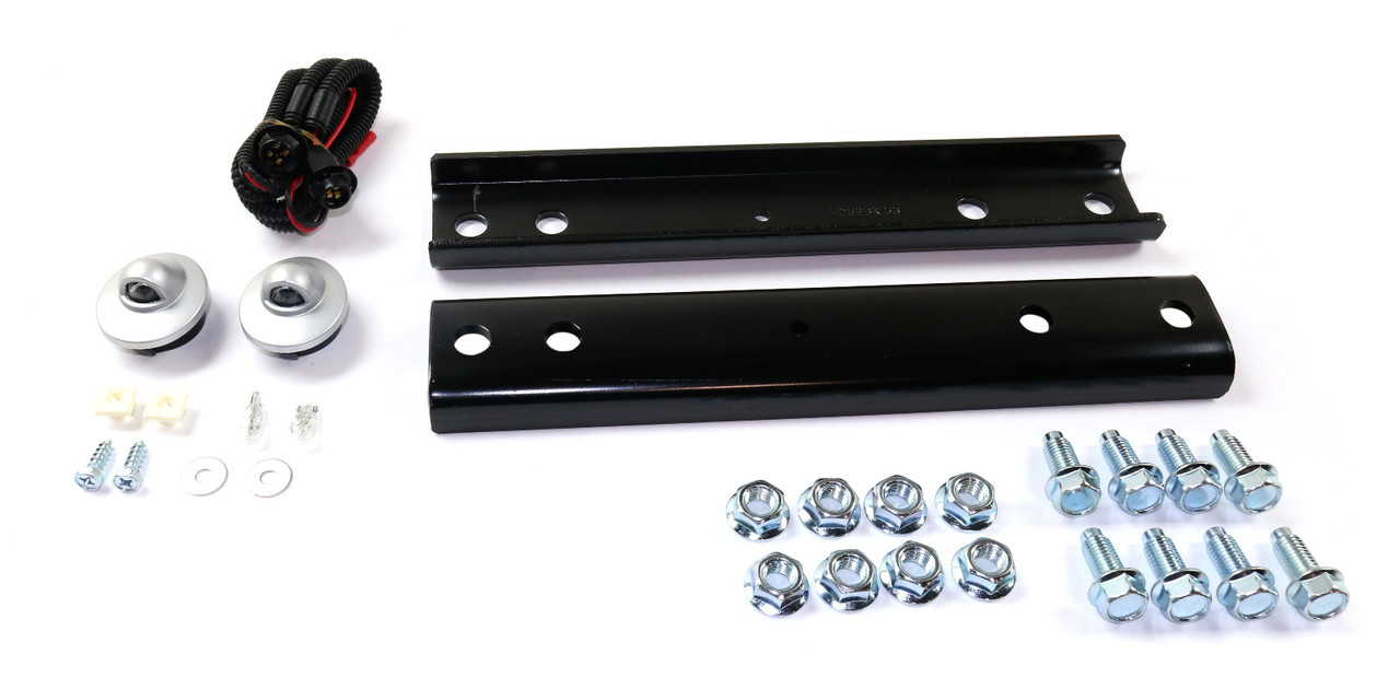 F-SERIES SUPER DUTY 13-16 STEP BUMPER ASSEMBLY, Black Face/Tan Pad, Steel, All Cab Types, w/o ROS Holes