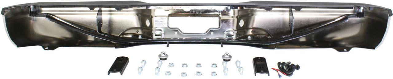 EXCURSION 00-05 STEP BUMPER, FACE BAR AND PAD, w/ Pad Provision, w/ Mounting Bracket, Chrome, w/o Rear Object Sensor Holes