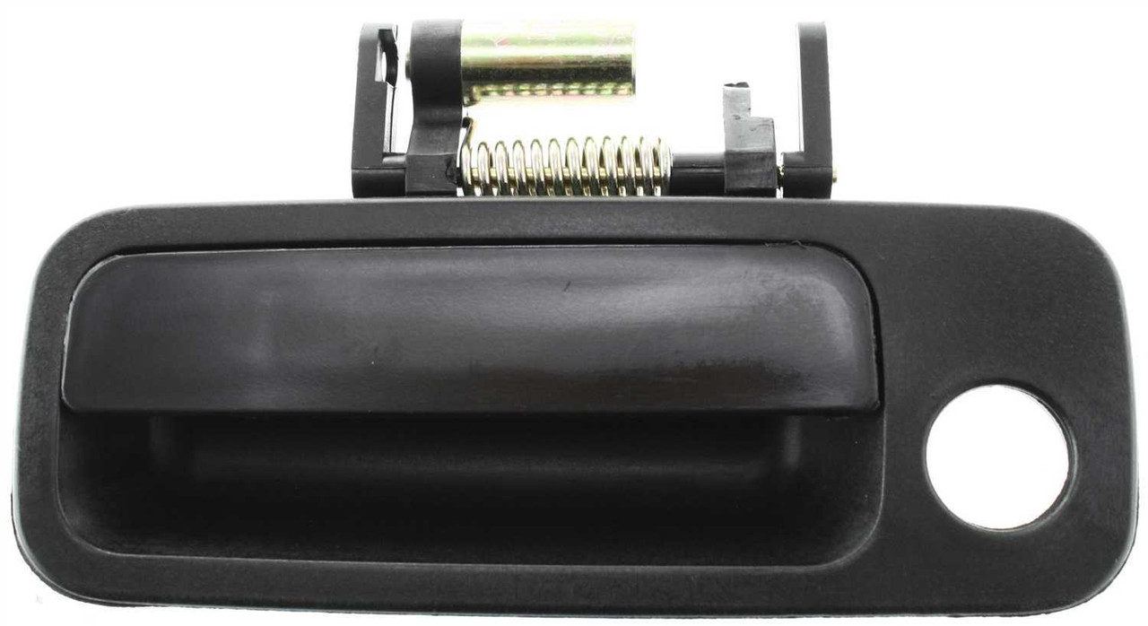 CAMRY/ES300 97-01 FRONT EXTERIOR DOOR HANDLE LH, Smooth Black, w/ Keyhole, Plastic, USA Built