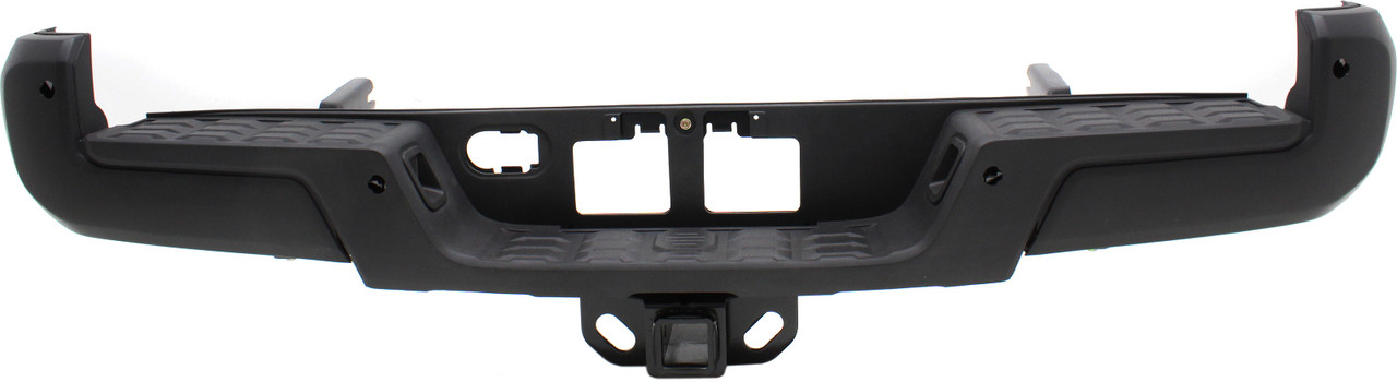 TACOMA 16-23 STEP BUMPER, FACE BAR AND PAD, w/ Pad Provision, w/o Mounting Bracket, Black, w/ IPAS Holes and Towing Hitch