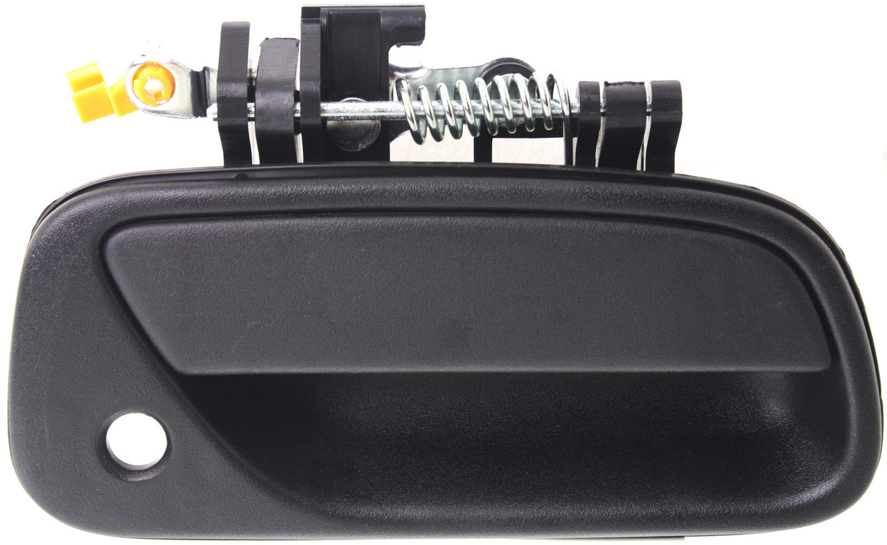 T100 93-98 FRONT EXTERIOR DOOR HANDLE RH, Plastic, Textured Black, With Keyhole