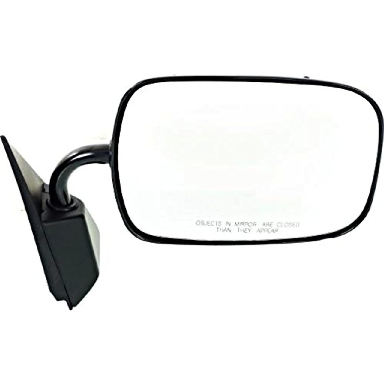 Fits 95-99 Tahoe 92-99 Yukon Right Passenger Mirror Manual Unpainted Black