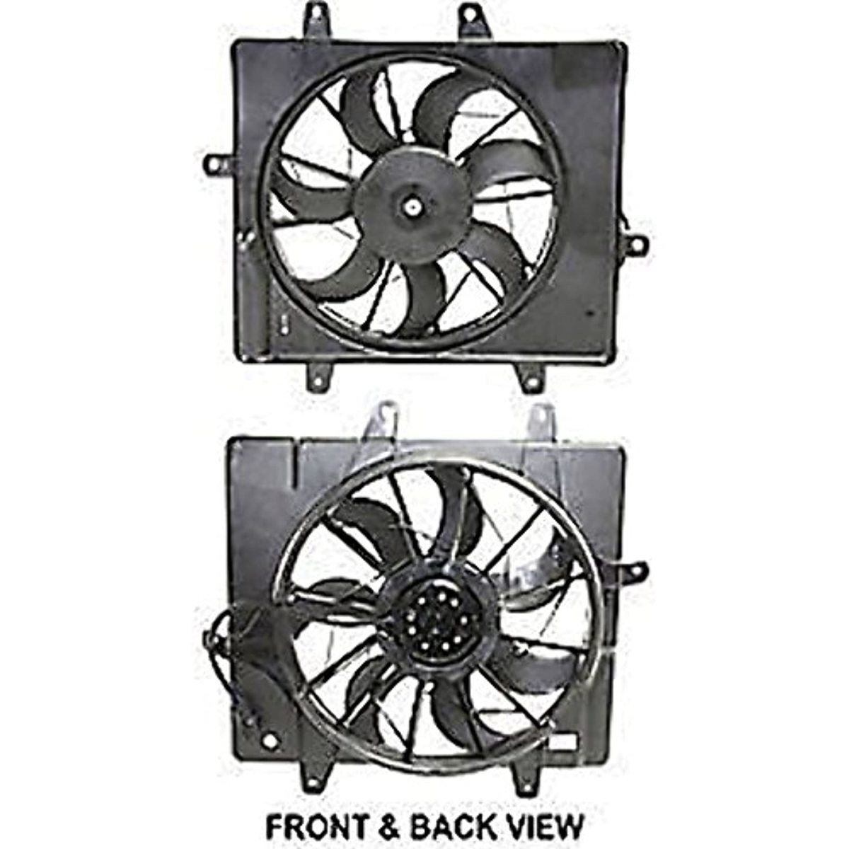 Fan Rasm Radiator Fan Assm 06-10 PT Cruiser w/o Turbo - Busted Auto Parts