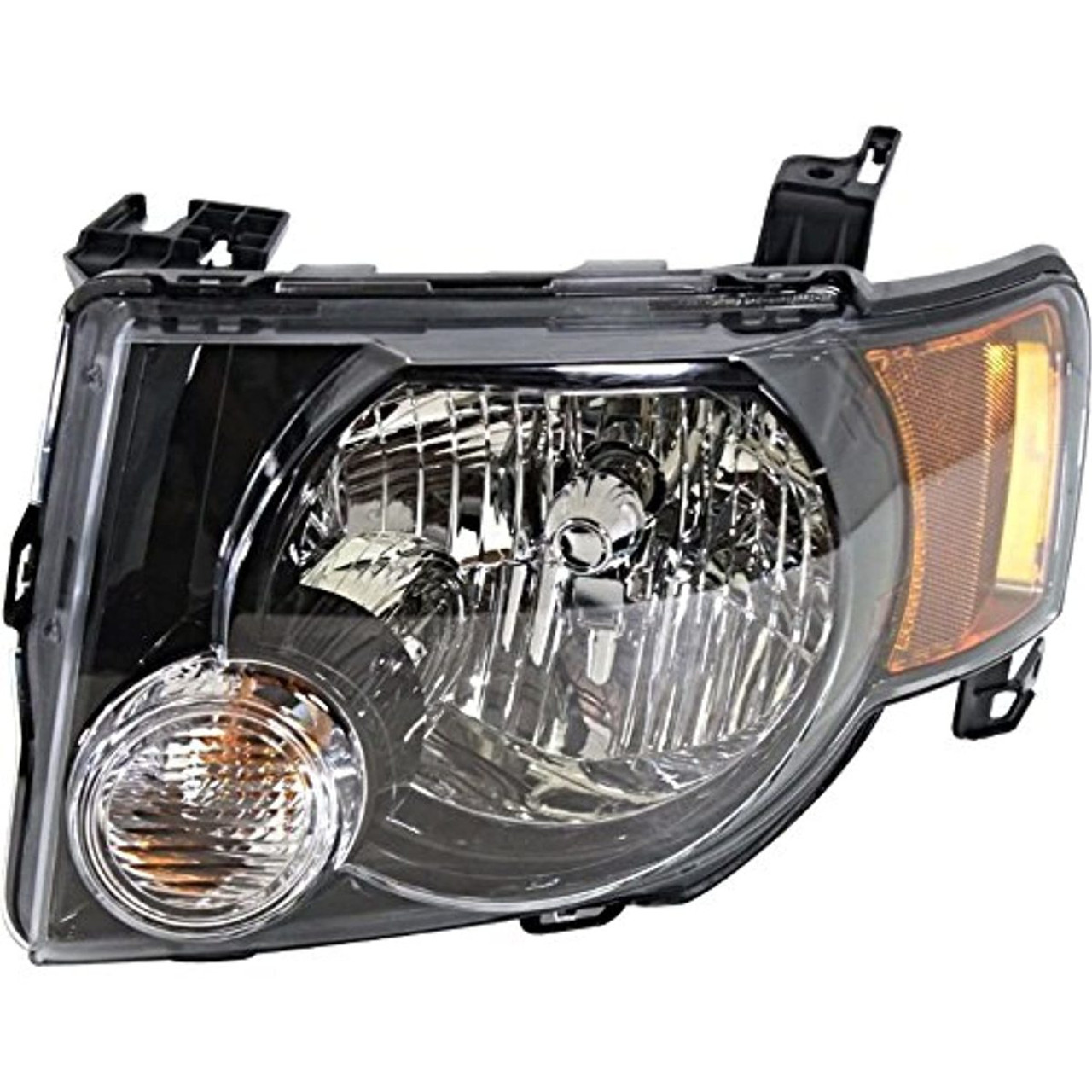 Fits 09-12 Escape & Escape Hybrid Left Driver Headlamp Assembly W/Dark Bezel