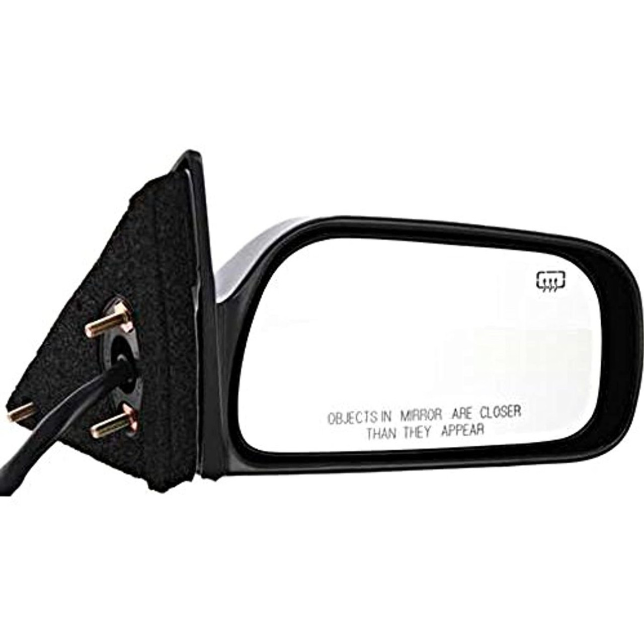 Fits 97-01 Camry Right Pass Power Mirror Unpainted W/Heat Include Adapter