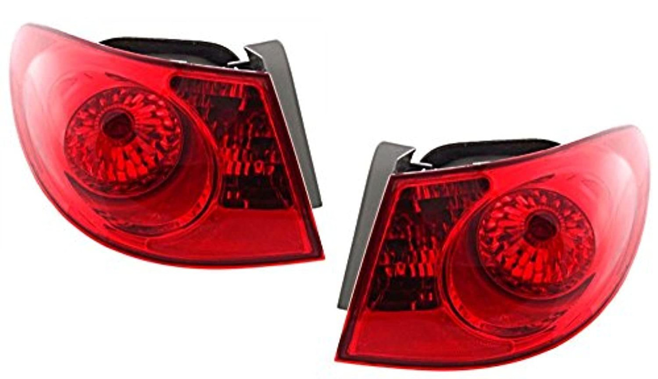 Fits 07-10 Hy Elantra Left & Right Set Tail Lamp Assemblies Quarter Mounted