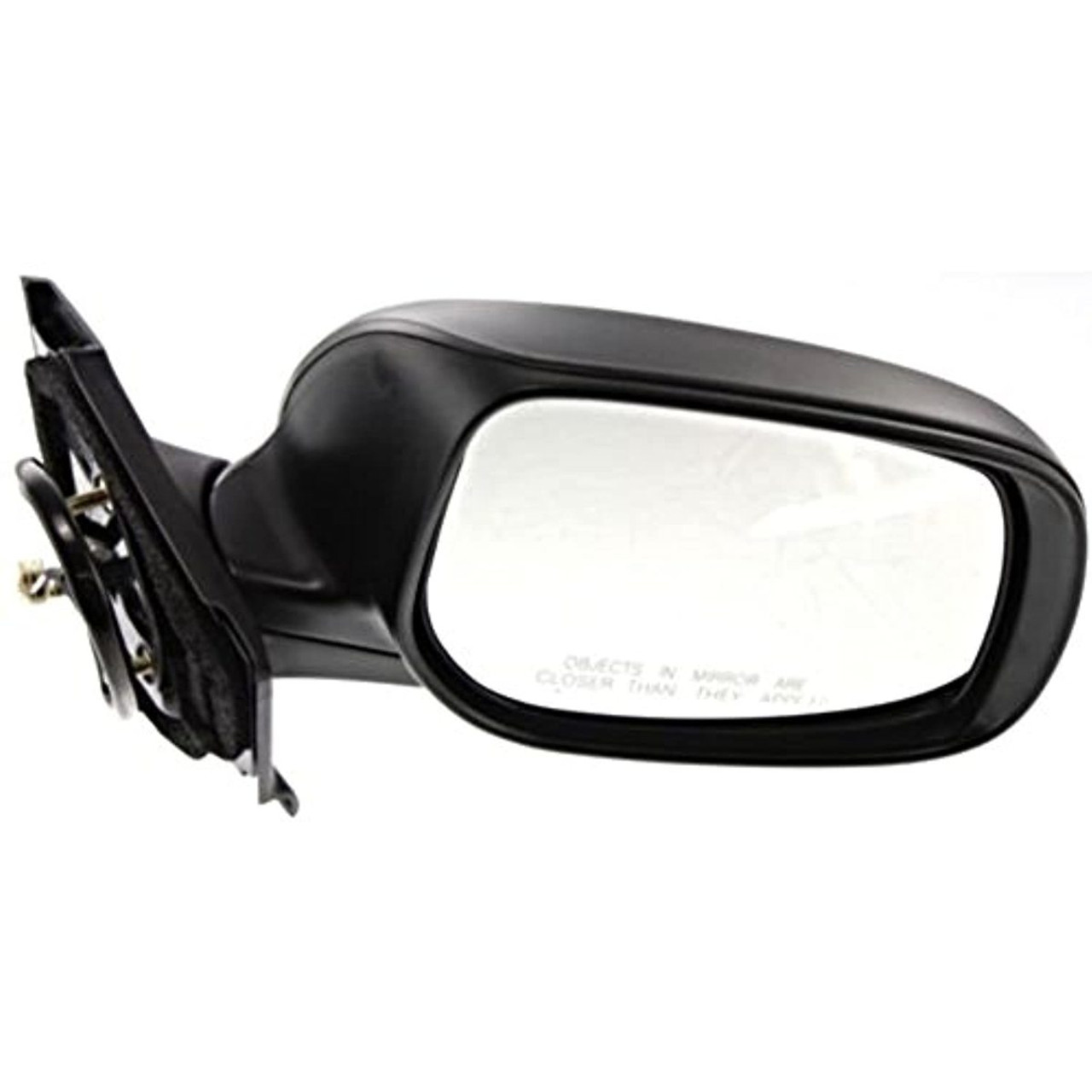 Fits 07-11 Yaris Hatchback Right Passenger Mirror Power Non-Painted Black NoHeat