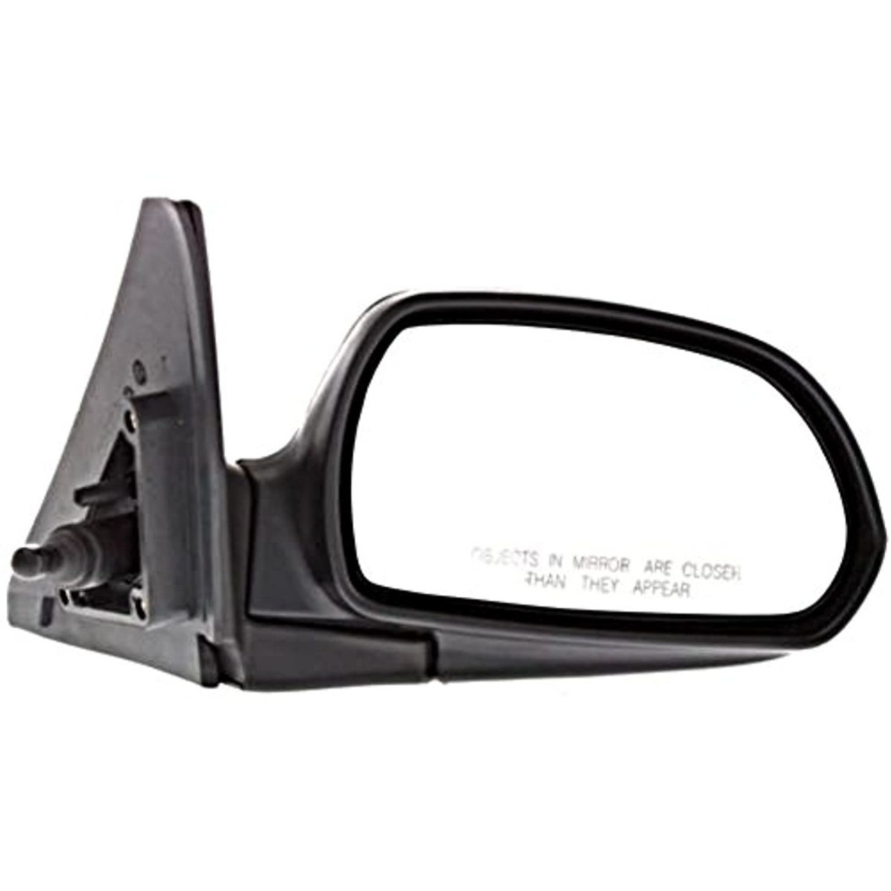 Fits 02-04 Spectra 1.8L Right Pass Mirror Manual Remote Non-Painted Black