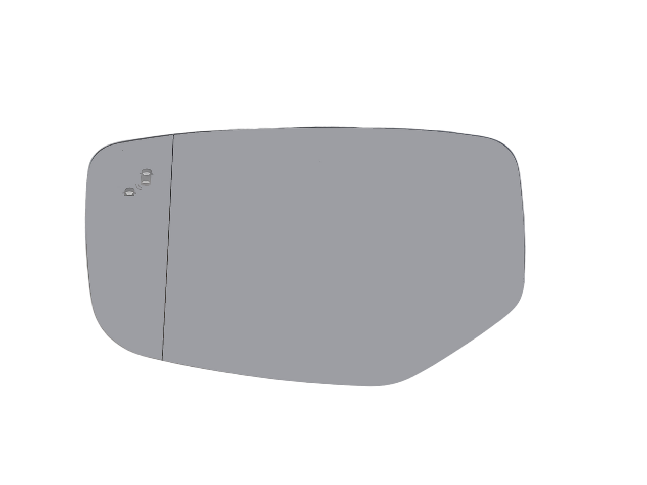 Left Driver Mirror Glass w/ Blindspot Detection, Rear Holder, Heated OE For 16-20 Ac ILX