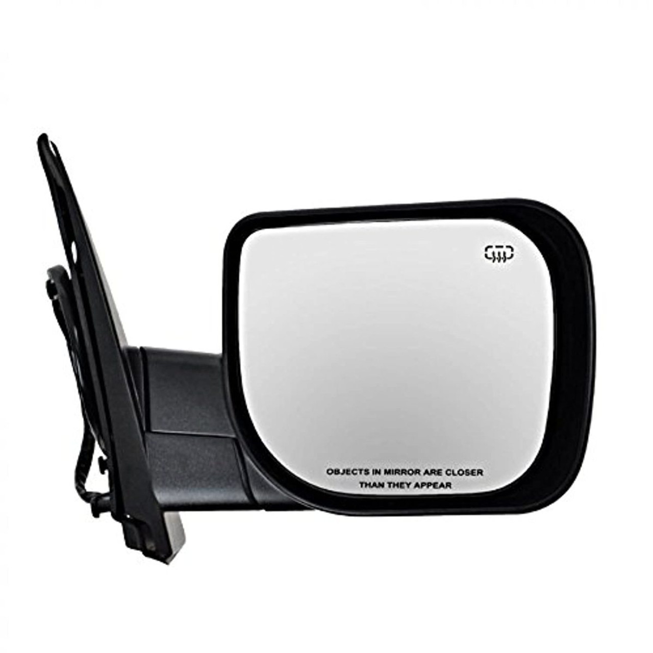 Fits 04-10 QX56 Right Pass Textured Power Mirror W/Ht,Mem,Single Arm,Man Fold