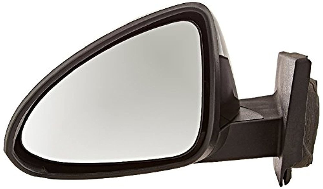 Fits 13-15 Chev Spark Left Driver Mirror Power Unpainted Black No Heat Or Signal