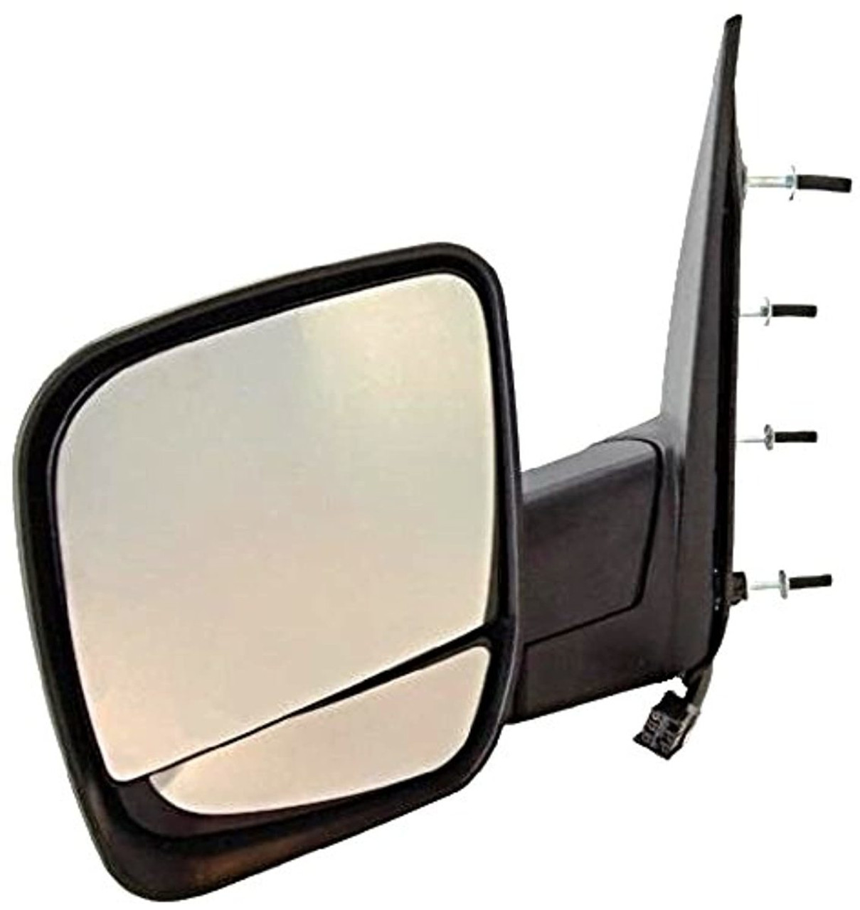 Fits 02-07 Ford E-Series Left Driver Power Mirror Man Fold W/Dual Glass, Light