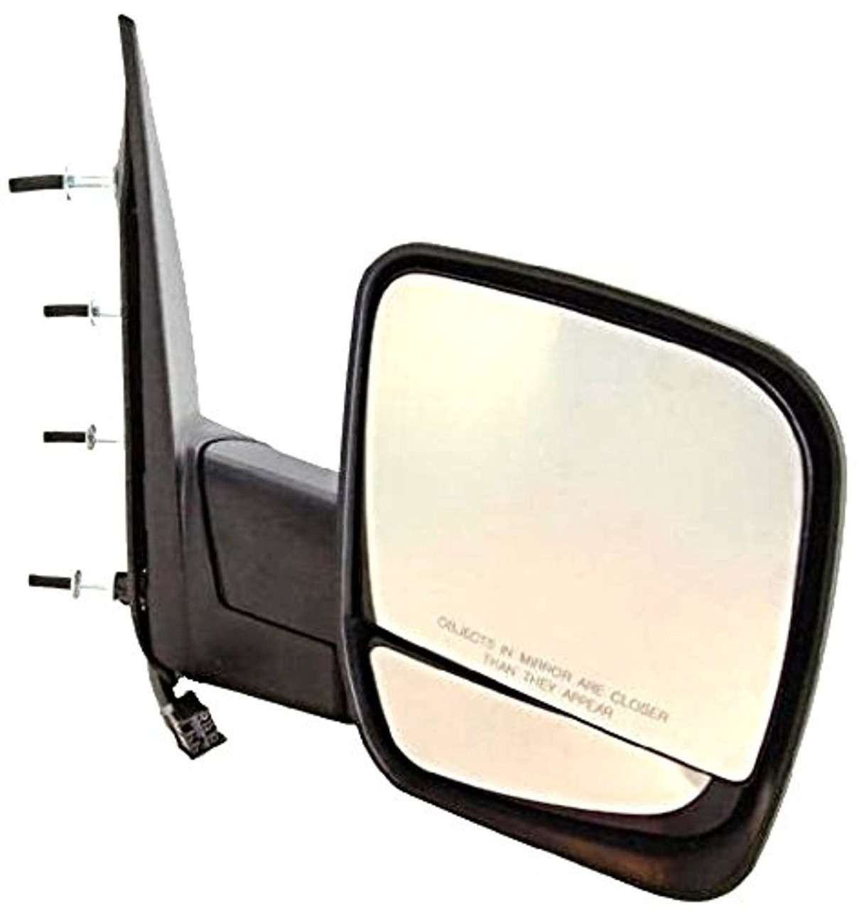 Fits 02-07 E-Series Right Pass Power Mirror Manual Fold W/Dual Glass, Light
