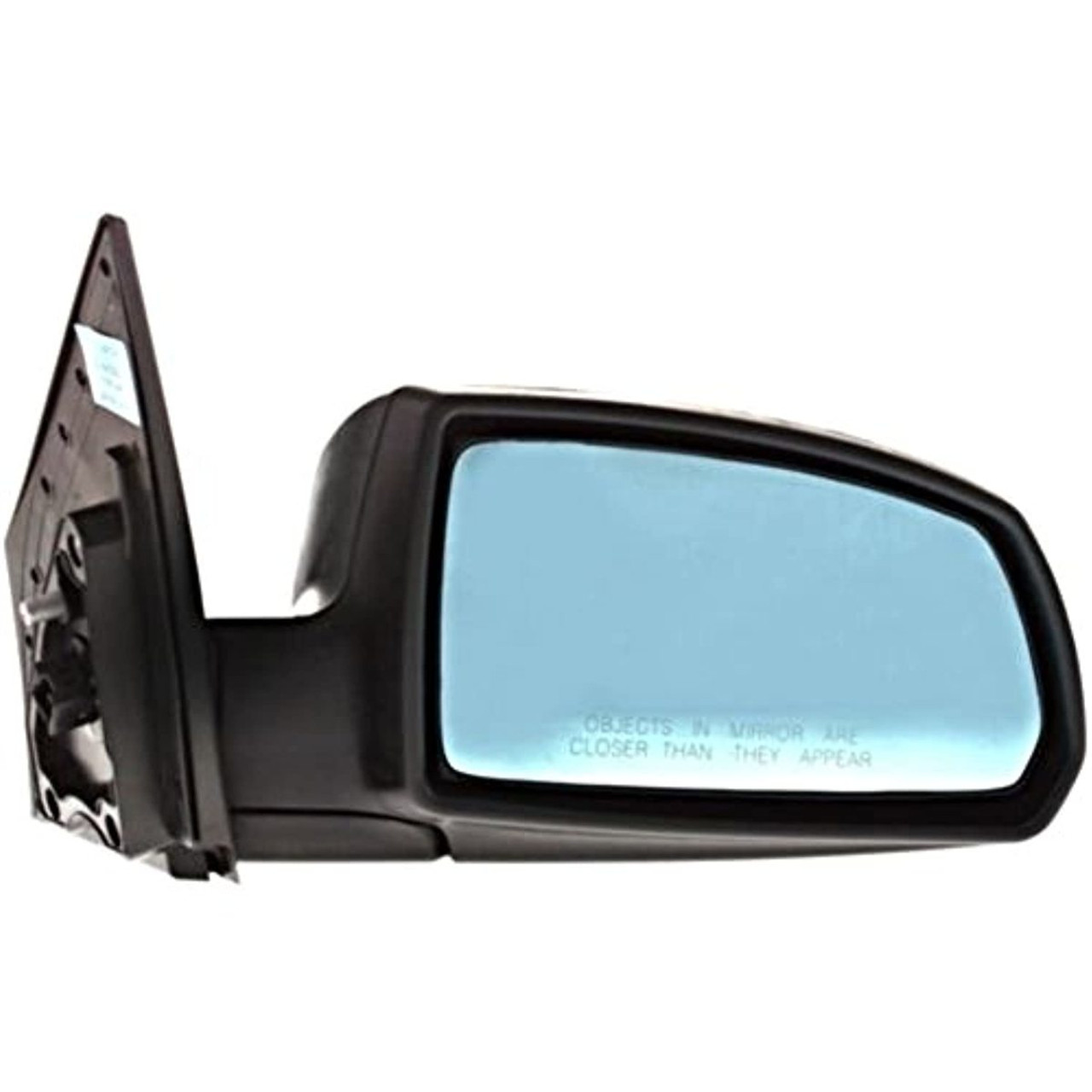 Fits 07-10 Rio5 Right Pass Mirror Power Non-Painted Black w/Heat, Blue Glass
