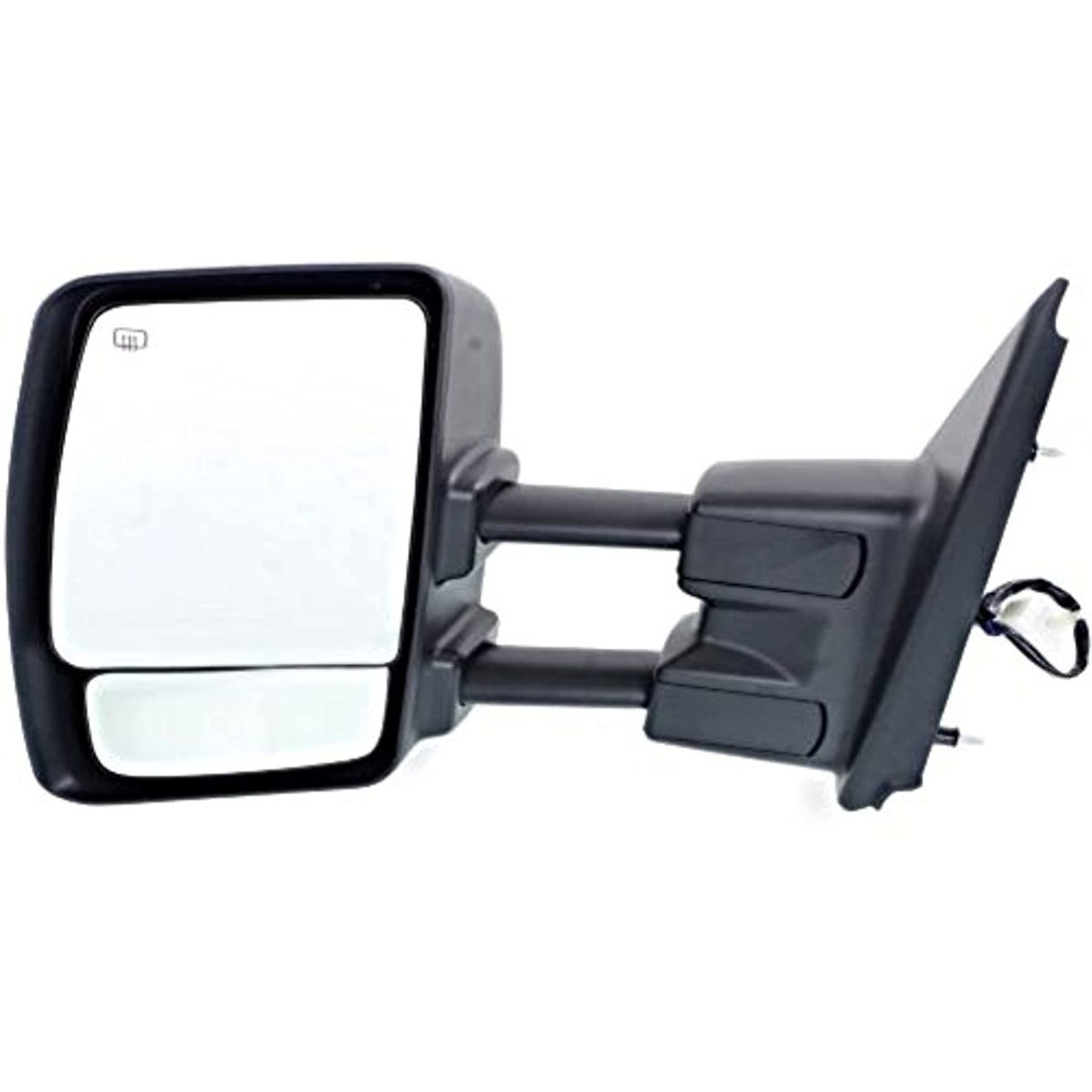 Fits 12-17 NV Left Driver Power Mirror with Heat Tow Chrome Manual Fold