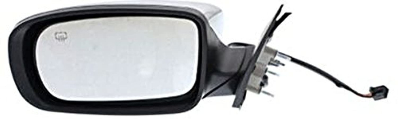 Fits 11-16 300 Left Driver Power Mirror Chrome with Heat Manual Folding