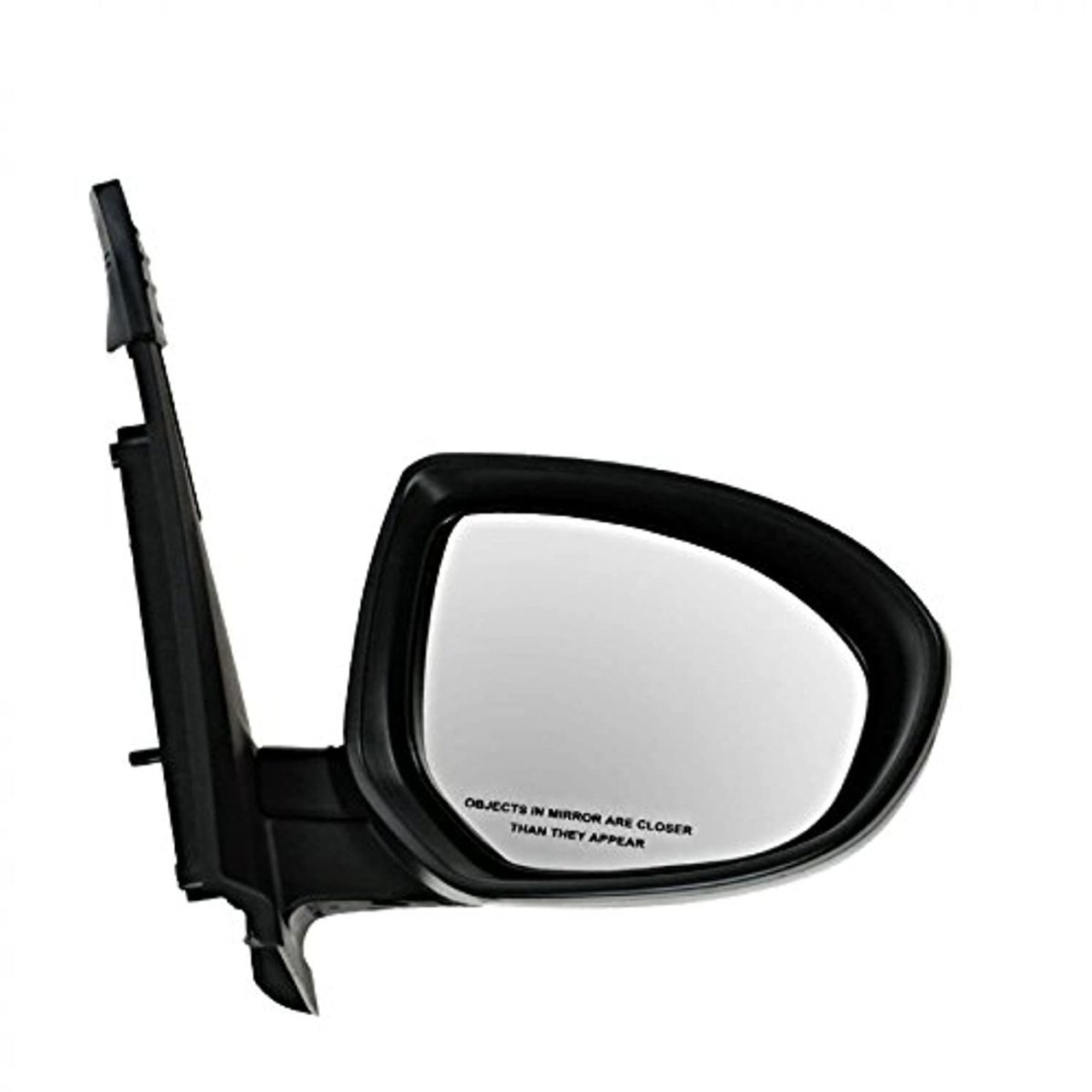 Fits 11-14 Maz 2 Right Passenger Mirror Power Non-Painted Black No Heat