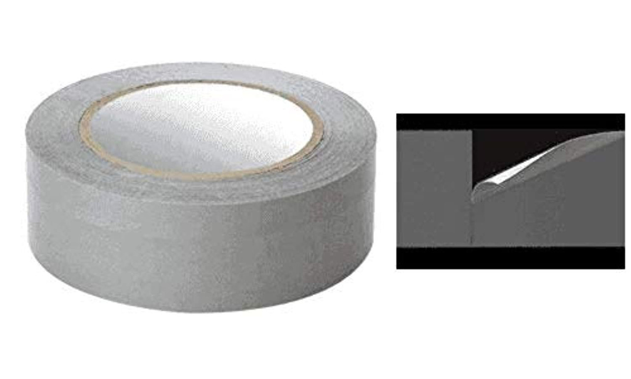 Shark High Tensile Strength Silver Tape 1.5" x 108' PerForated Auto Glass Tape