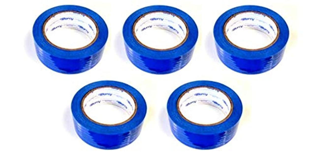 5 Rolls Auto Glass Securing Tape 1.5" x 108' Blue 24-Hour Message PerForated