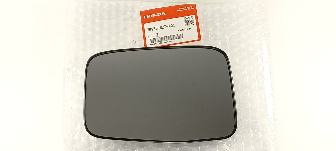Fits 11-12 CR-Z Left Driver Mirror Glass w/Holder OE Non Heated