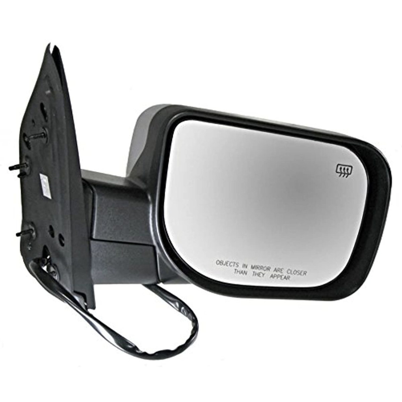 Fits 04-14 Armada Right Pass Chrome Power Mirror W/Ht,Mem,Lamp,Sing Arm, ManFold