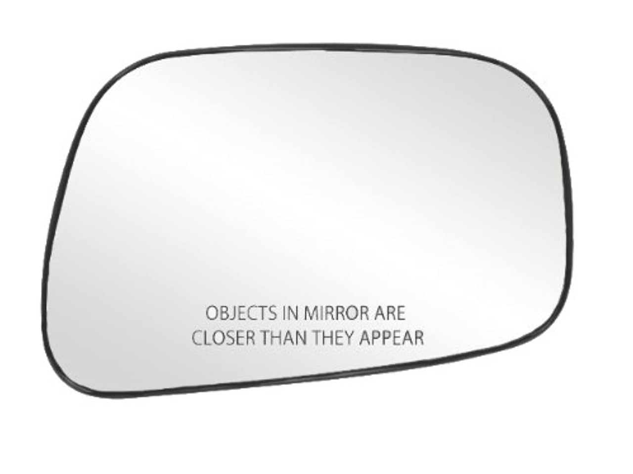 Fit System Passenger Side Heated Mirror Glass w/Backing Plate, Toyota Camry Sedan, 4 3/8" x 6 3/4" x 6 1/2" US Built