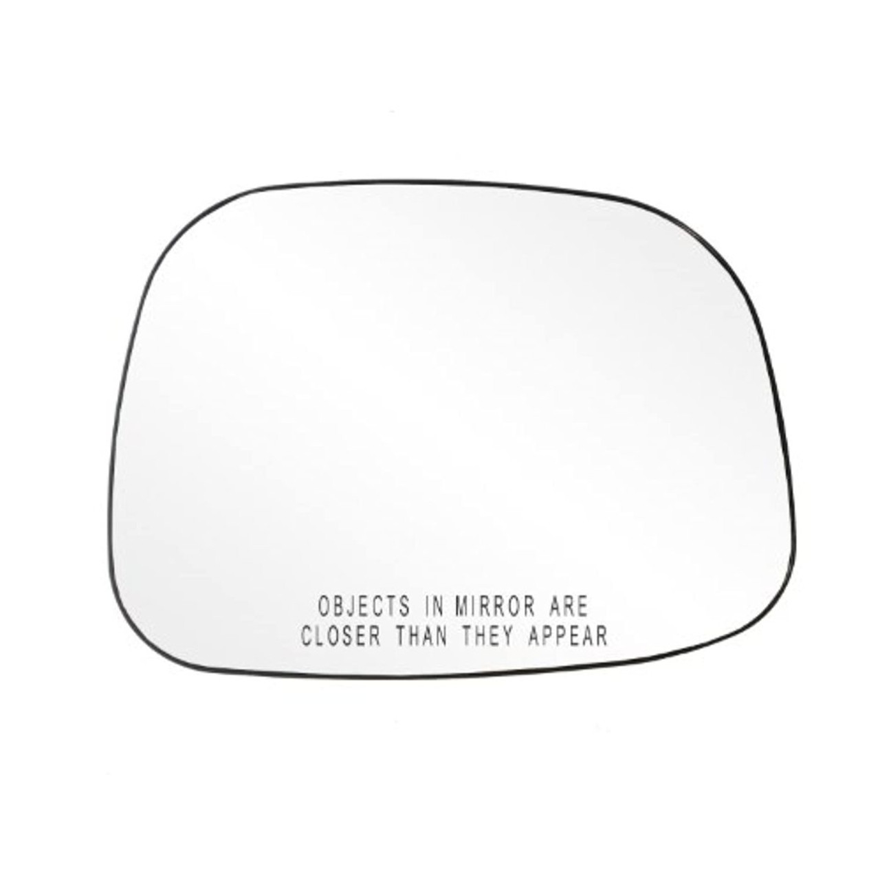 Fit System Passenger Side Heated Mirror Glass w/Backing Plate, Buick Rendezvous, 6 11/16" x 9 1/4" x 9 7/16"
