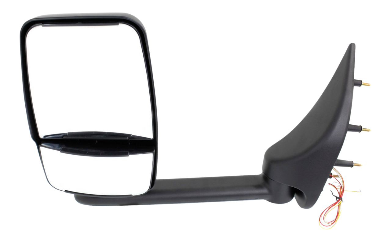 ECONOLINE VAN 02-14 TOWING MIRROR LH, Manual Adjust, Manual Folding, Non-Heated, Paintable, w/o Auto-Dimming, BSD, In-housing Signal Light, and Memory