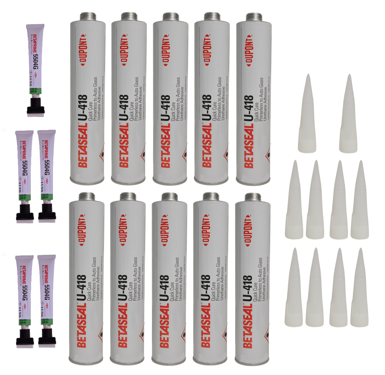 Betaseal U-418 Dow Auto Glass Primerless Urethane/Sealant/Adhesive with Single Application Primer (10)