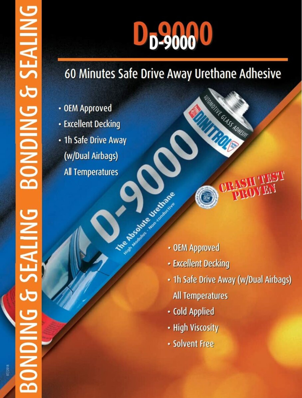 DINITROL D-9000 Automotive Urethane / Sealant 600ml 5 Foil-Wrap - 1HR Drive Time