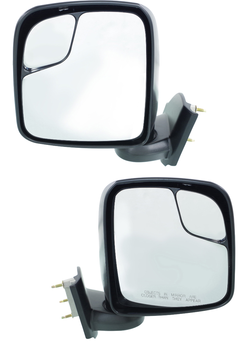 Pair Power Heated Side View Mirrors For Nissan NV200 & Chevy City Express