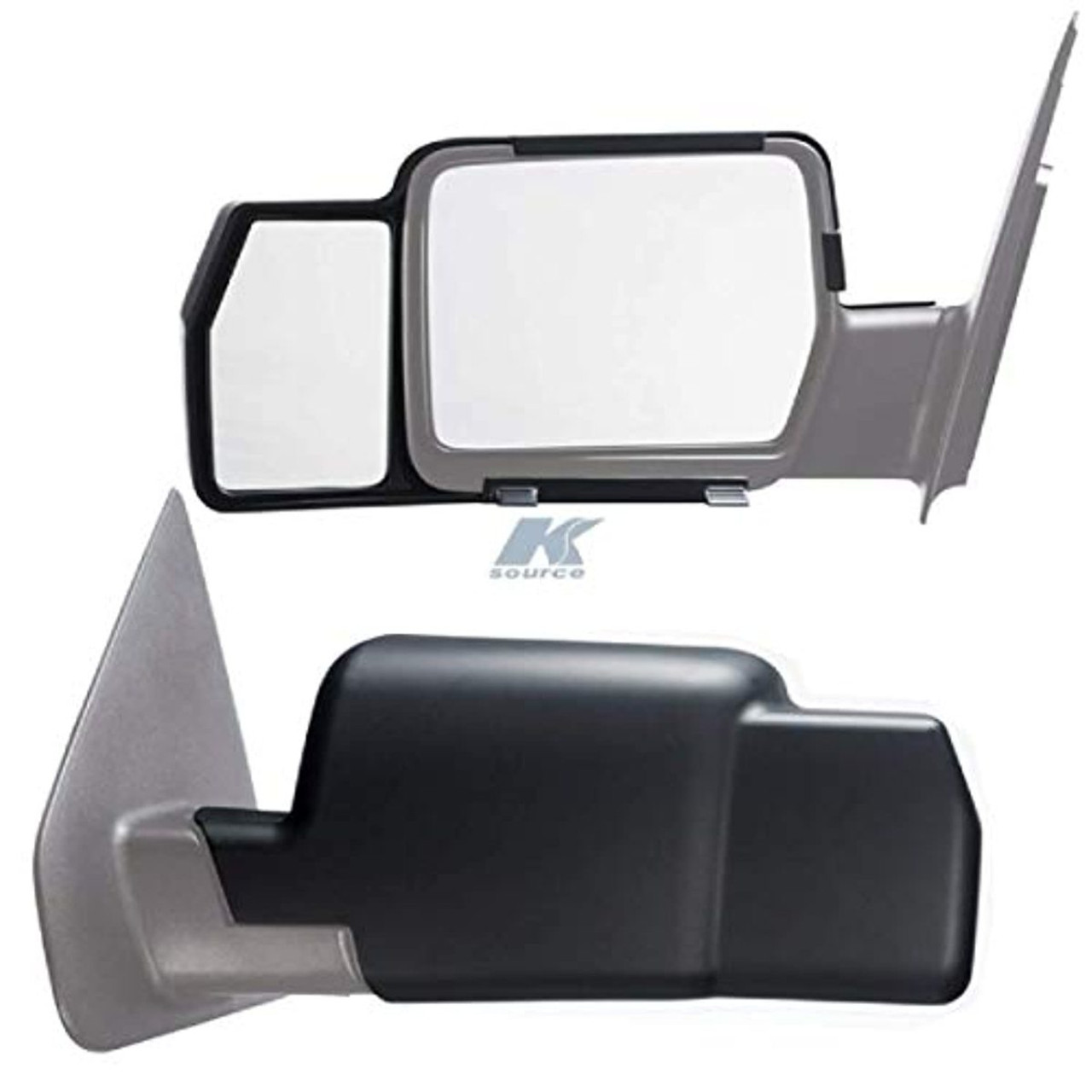 K SourceFits 04-08 F150 06-08 Mark LT Snap On Tow Mirror Extensions Left & Right